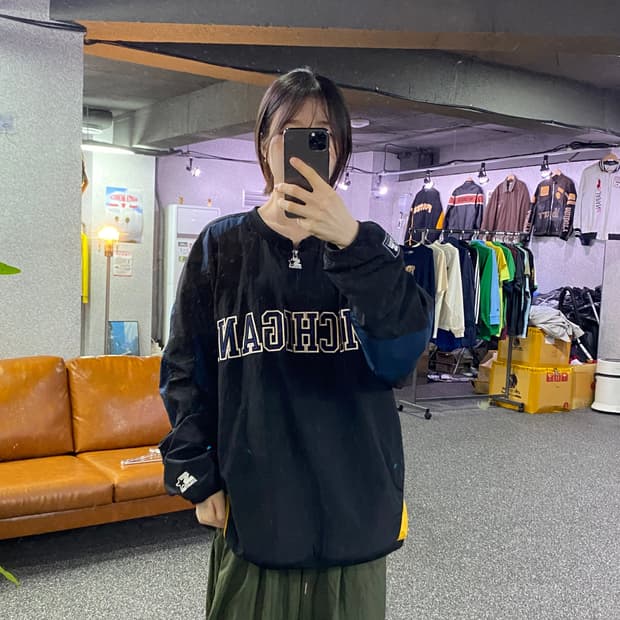 스타터 미시간 컬러배색 블락 아노락 B4957
