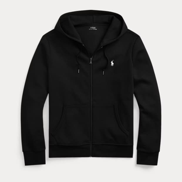 폴로랄프로렌 더블니트 후드집업 블랙