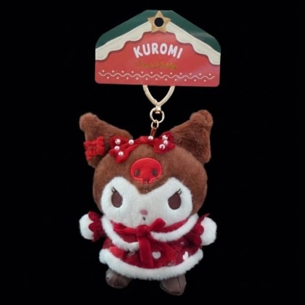 산리오 스위트 홀리데이 쿠로미 가방걸이 키링
