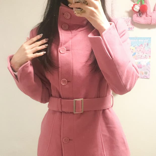 빈티지 벨트 코트 히메갸루 로걀 달천깔 라떼 페어리 공겜여주 고딕