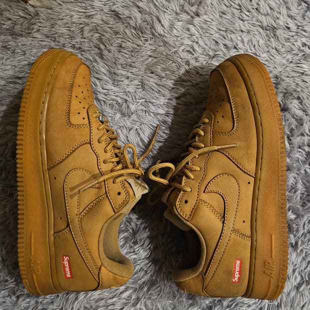 정품(A급)나이키x슈프림 에어포스1 로우 플랙스 된장포스