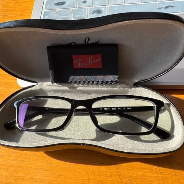 Ray-Ban RB5284F 레이밴 검정색 안경테 뿔테