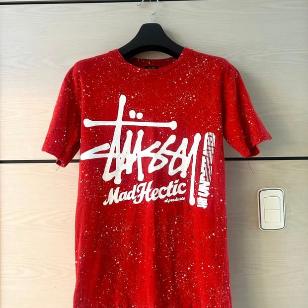 Old Stussy y2k Red Color T Shirt