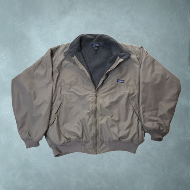 (XL)파타고니아 00s 카키올리브 쉘드 신칠라 봄버 자켓