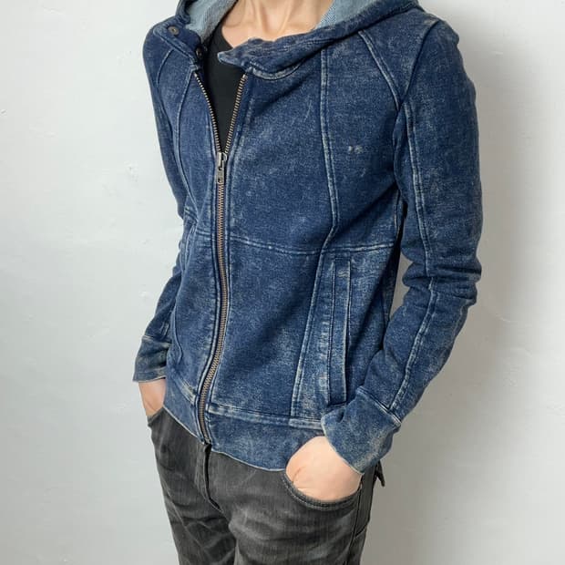 Helmut Lang Archive Washed Zip Hoodie Sw