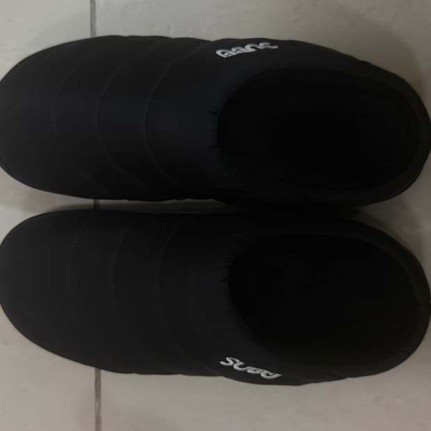 수부 패딩 슬리퍼 블랙 0사이즈