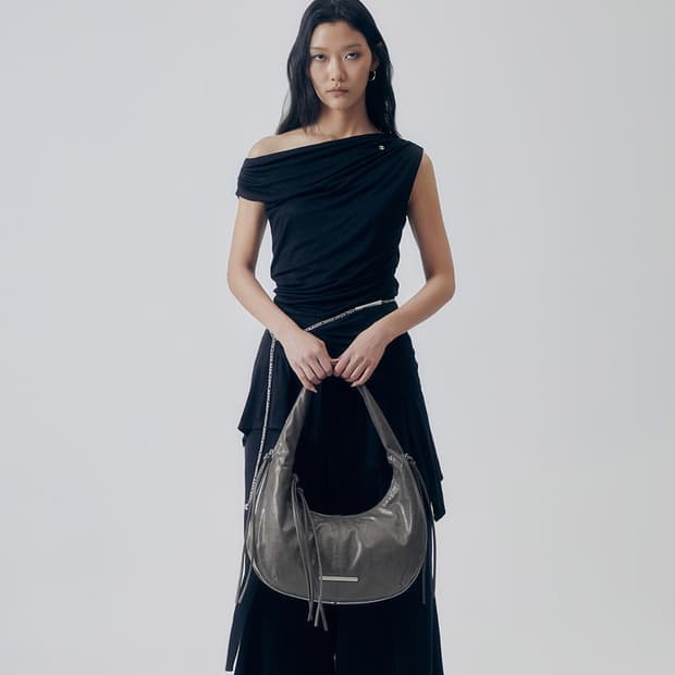 트리밍버드 미니 호보백 그레이