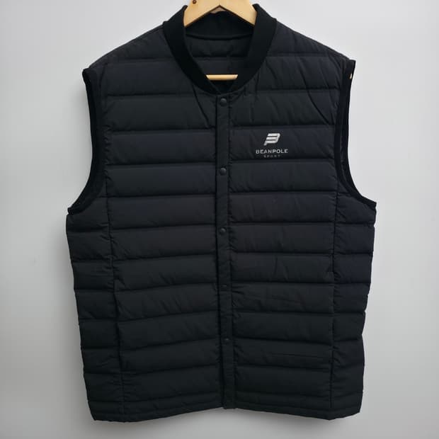 [XL] 빈폴스포츠 블랙 경량 조끼 패딩