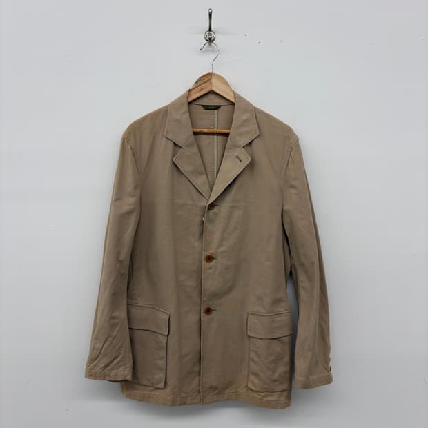 요지야마모토 빈티지 베이지색 면 자켓 공용 L
