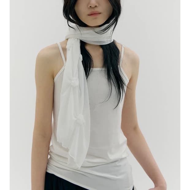 카셀 3 WAY LAYERED SLEEVELESS, WHITE