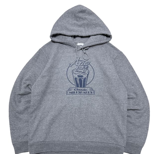 A.P.C 아페쎄 회색 후드티