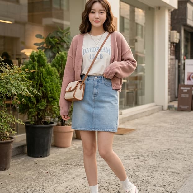 PANDORA.FIT 판도라핏 연청 데님 스커트