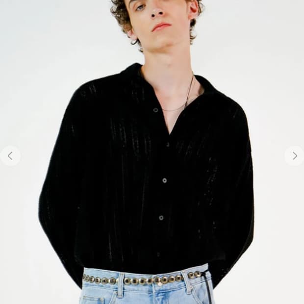 아노블리어 크로셰셔츠