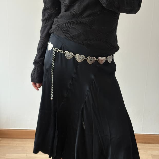 빈티지 하트 벨트 