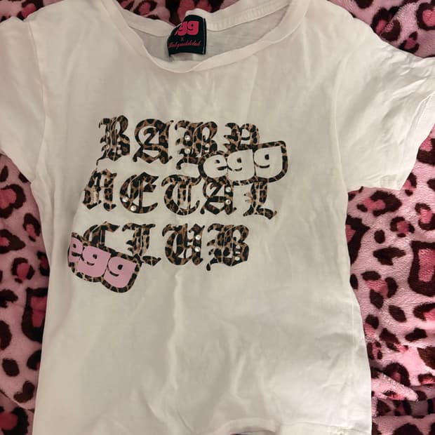 베메클 에그 티셔츠 베이비메탈클럽