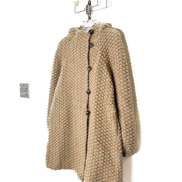 츠모리 치사토 플리스 뽀글이 부클 코트