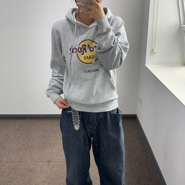 Hard Rock Cafe 하드록 카페 멜란지 후드티