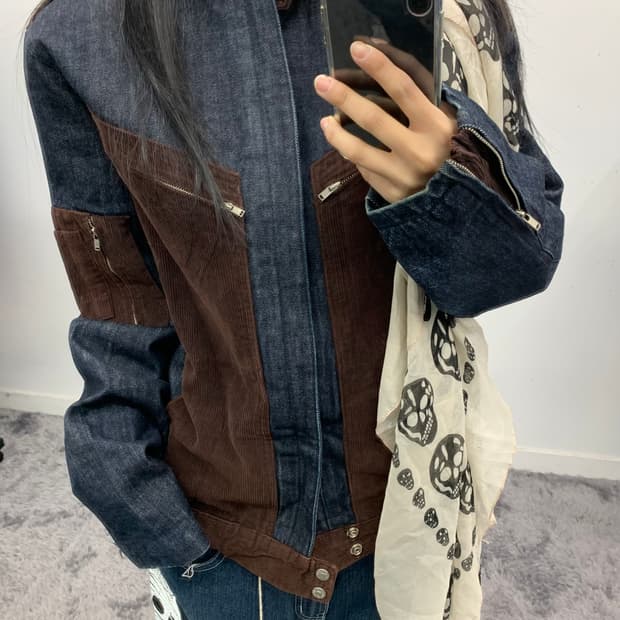 재패니즈 믹스 라이더 데님자켓