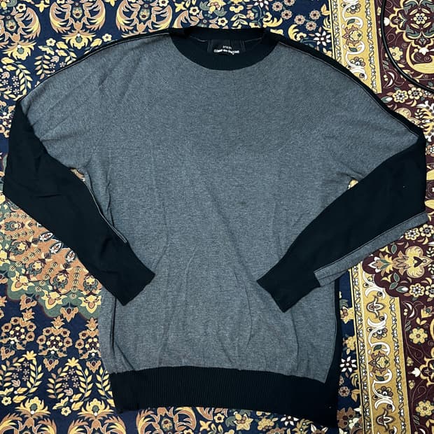 tricot comme des garccns 컬러블록 라글란 니트