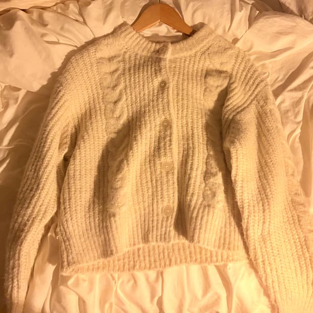 GU 아이보리 니트 가디건