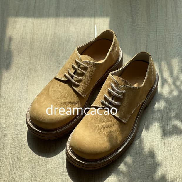 새상품) [로맨틱무브] 빈티지 캐주얼 키높이 더비 (카멜) 260