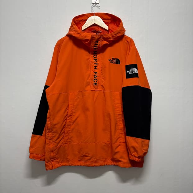 노스페이스 오렌지 후디 아노락