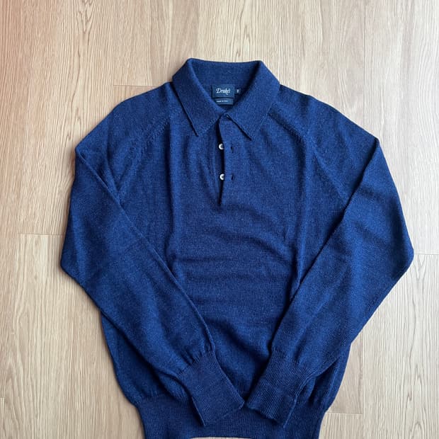 드레익스 메리노울 폴로니트 40사이즈 새상품