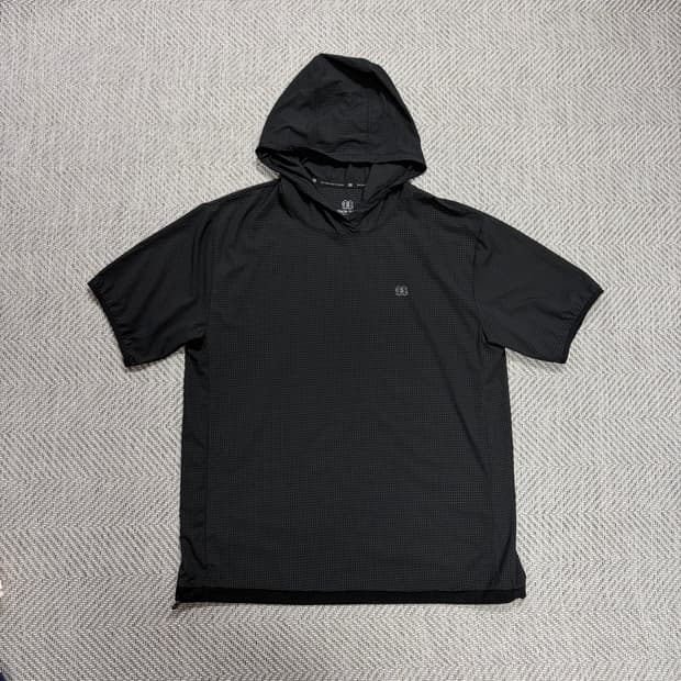 (100)코오롱 에어도트 블랙 후드티