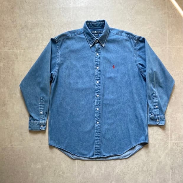 90's 폴로 랄프로렌 데님 셔츠 L(105)