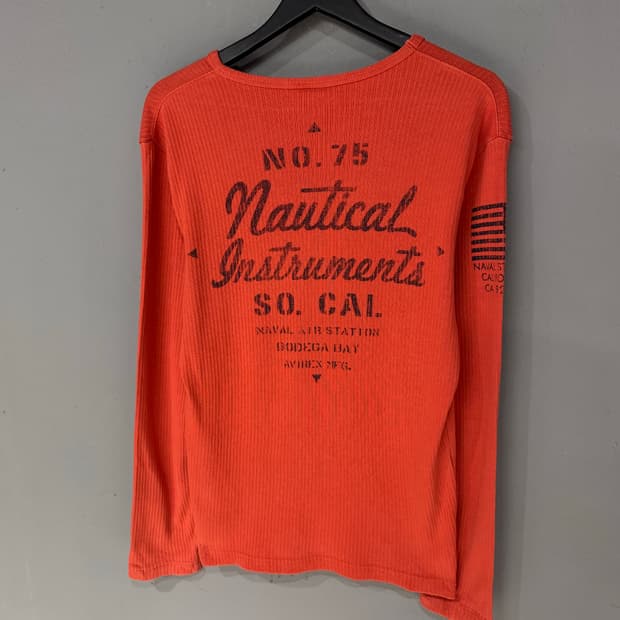 아비렉스 USN 레터링 롱슬리브 