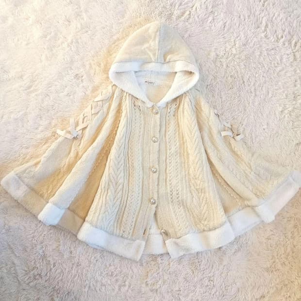 엑시즈팜 판초 케이프 코트 히메갸루 라떼갸루 달천깔