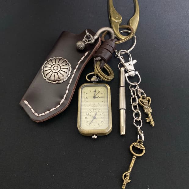 빈티지 시계 키링
