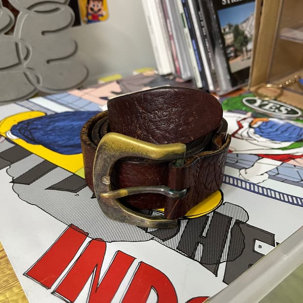 BAR FLY 웨스턴 버클 레더 벨트