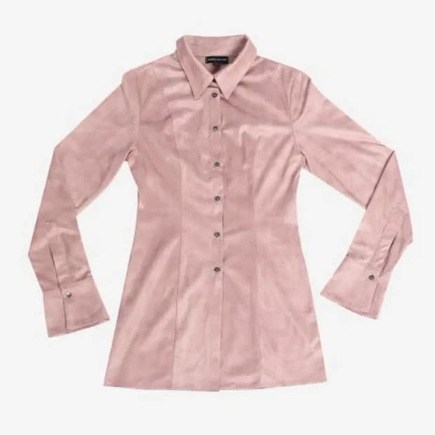 달링유어배드 새틴 셔츠 핑크