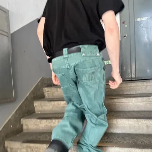 구매글)플라스틱프로덕트 카프팬츠 S