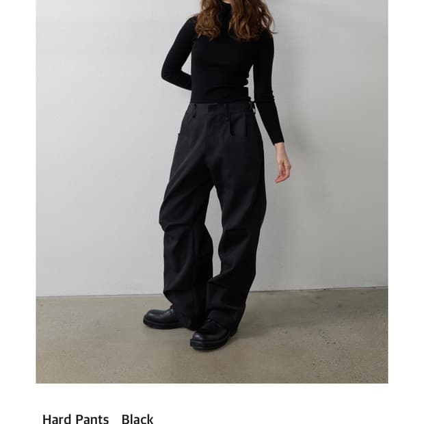 이예 yiyae hard pants black 하드팬츠 블랙 구해요