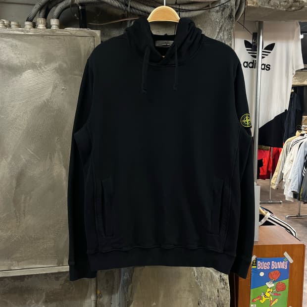 스톤아일랜드 후드티 블랙 XL #csz1869