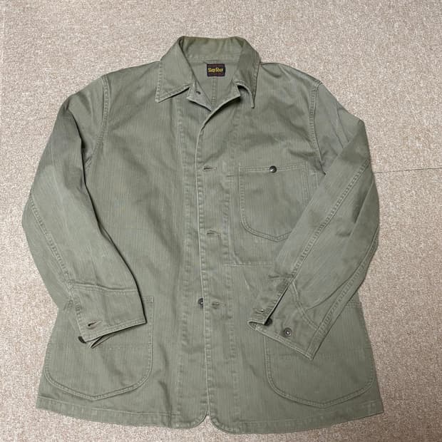 슬랩샷 올리브 워크자켓