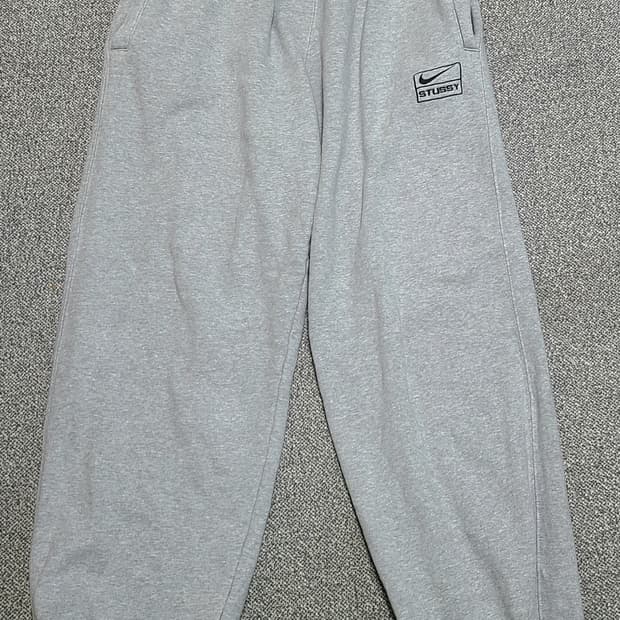 나이키 x 스투시 NRG 플리스 팬츠 다크 그레이 헤더  28 -30 인