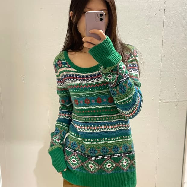 H&M 상위 L.O.G.G.라인 페어아일니트