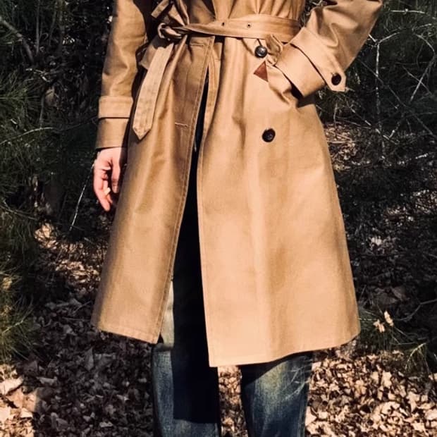 WW1 22oz 밀리터리 헤비 트렌치 코트 베이지 /2xl