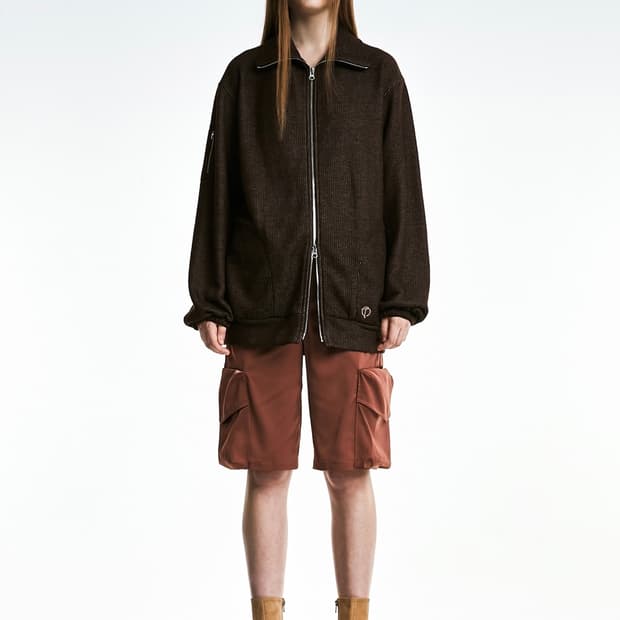 더오픈프로덕트(OPEN YY)세틴 카고 쇼츠_Brown