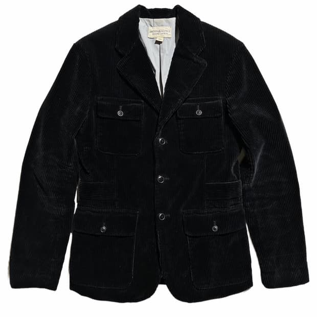 랄프로렌 데님 앤 서플라이 코듀로이 싱글 헌팅 블레이저