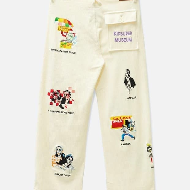 Kidsuper 키드슈퍼 뮤지엄 자수 팬츠
