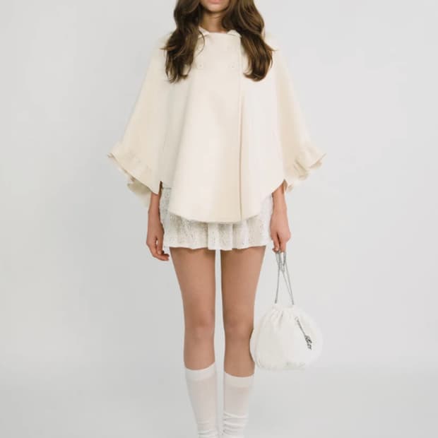 쓰리타임즈 moon cape jacket