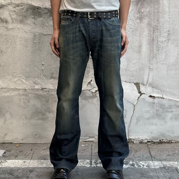 디젤 VIKER 플레어 데님 팬츠