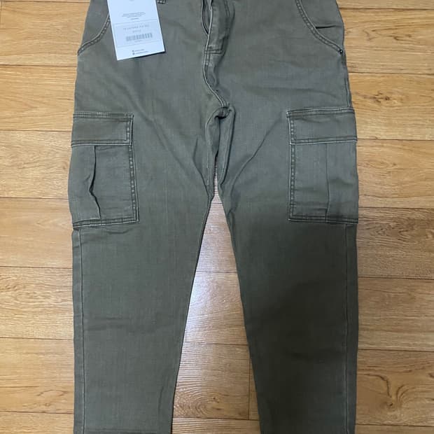 보세 와이드 카고팬츠 카키