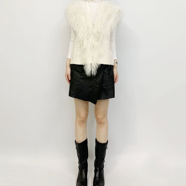 헬무트랭 퍼 베스트 조끼 자켓