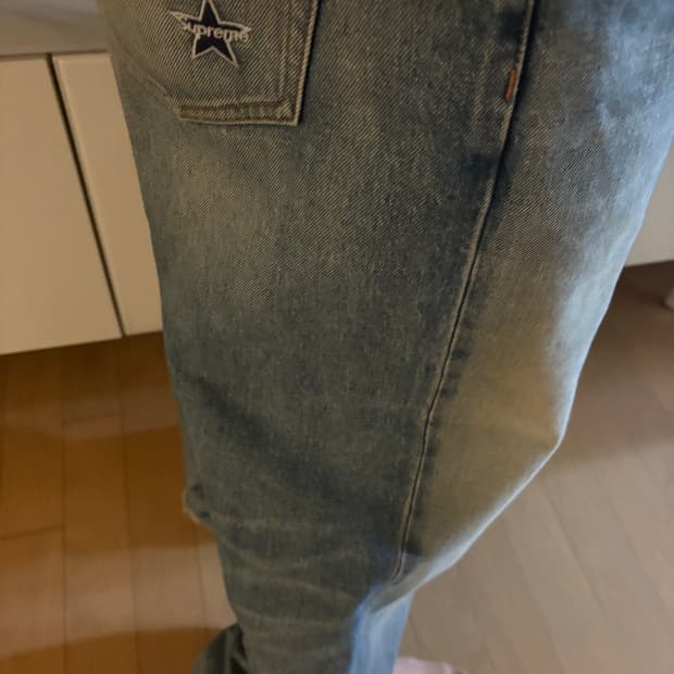 Supreme Star Logo Washed Regular Jean