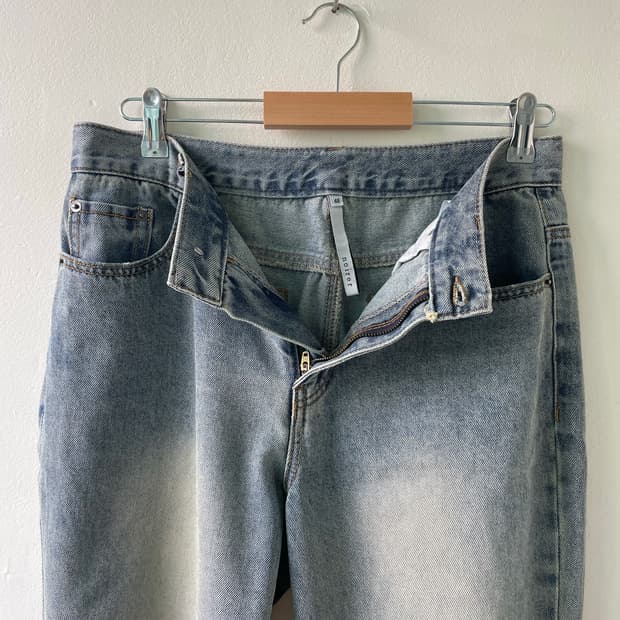 노이어 디스트로이드 플레어 데님 팬츠 48